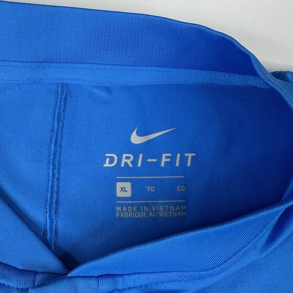Nike Dri-Fit‎ Tiger Woods Vapor Reflective Blade V Golf Polo BV0501-406 Blue XL